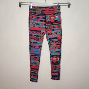 Chaps Aztec Pattern Leggings Skinny Cotton Stretch Southwestern